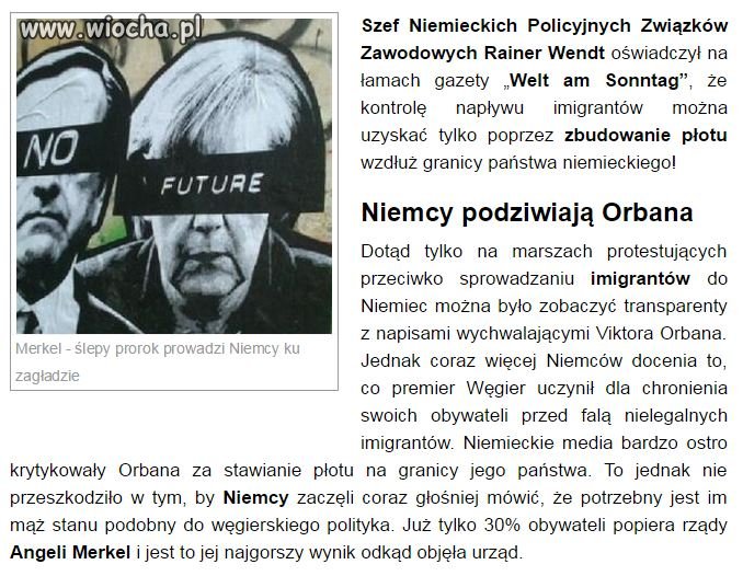 Ludzie nie chcą islamskich imigrantów