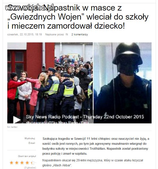 Pobudka szwedzcy samobójcy.