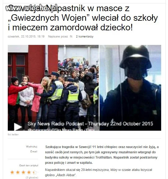 Pobudka szwedzcy samobójcy.