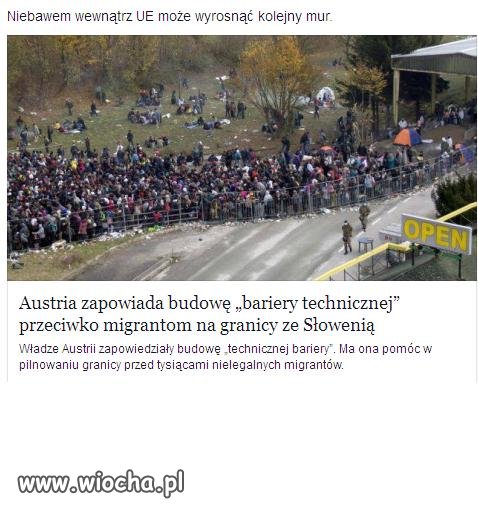 Austria zapowiada budowę zapory przeciw imigrantom
