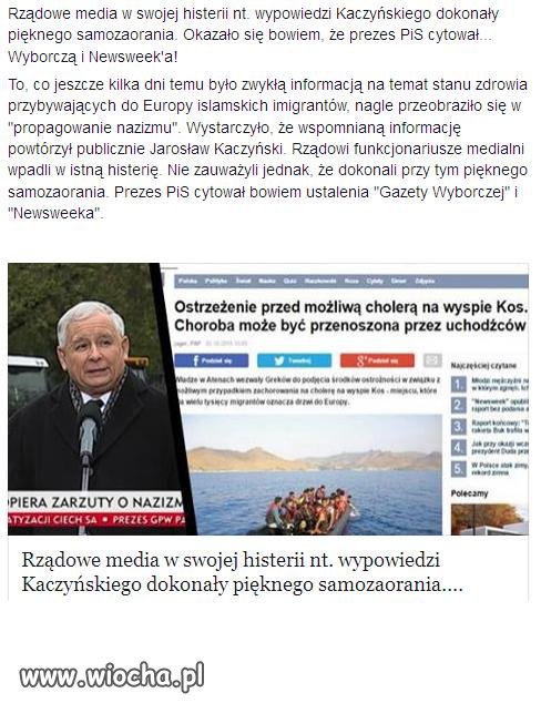 Histeria rządowych mediów sami siebie orają.