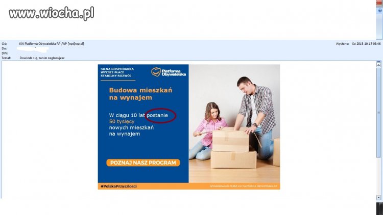 Wysyłają buraki emaile do ludzi z błędem