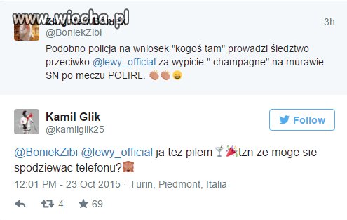 Lewandowski ścigany przez Policję