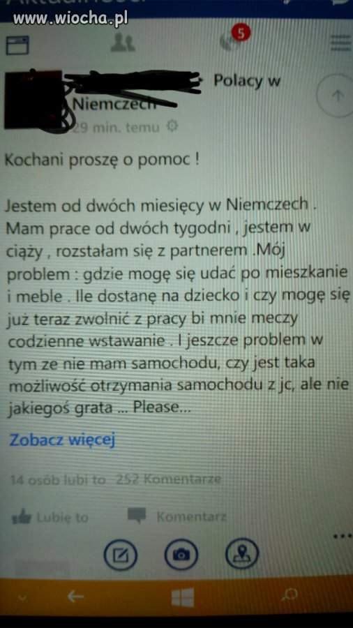 Polak w Niemczech tez potrzebuje pomocy...