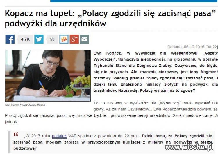 Współczuję wam Polacy, u was wciąż kryzys.
