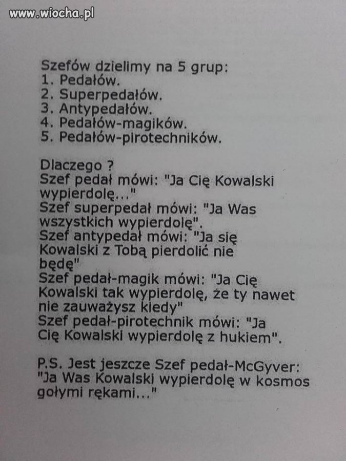 Szef wszystkich szefów