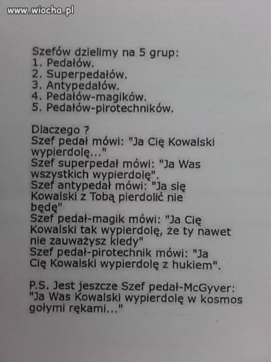 Szef wszystkich szefów