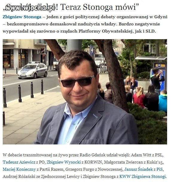 Dopuścili Stonoge do debaty zmasakrował wszystkich