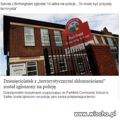 Dziesięciolatek ze skłonnościami terrorystycznymi