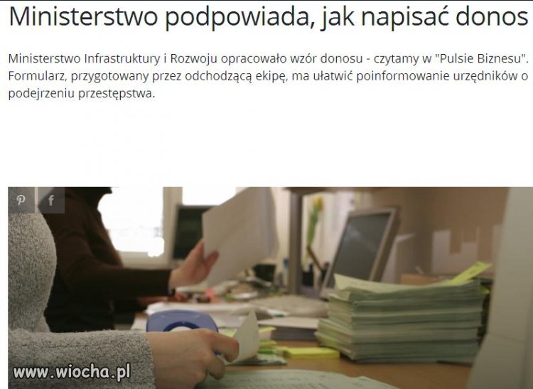 Jak napisać DONOS pomysł odchodzącej ekipy PO