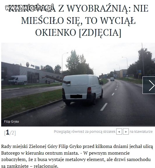 Ja nie przewiozę? Ja?