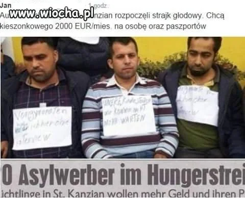 "STRAJK" GŁODOWY.