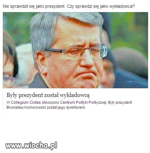 Wykładowca od żyrandoli.