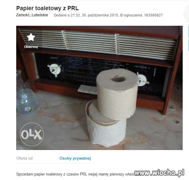 Nie ma to jak przywiązanie do staroci