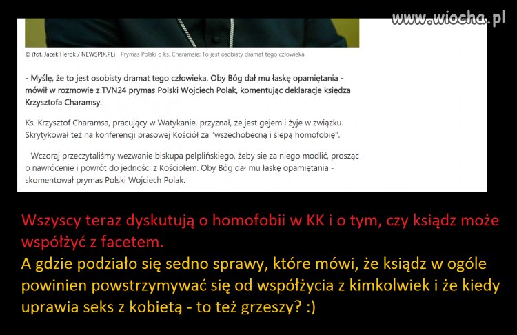 Nie dajcie sobie mydlić oczu homofobią.