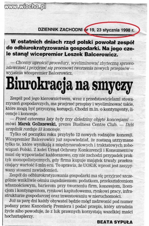 Obiecywał Balcerowicz , obiecywał Tusk 