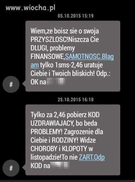 Czego to nie wymyślą aby wycyganić kilka złotych!