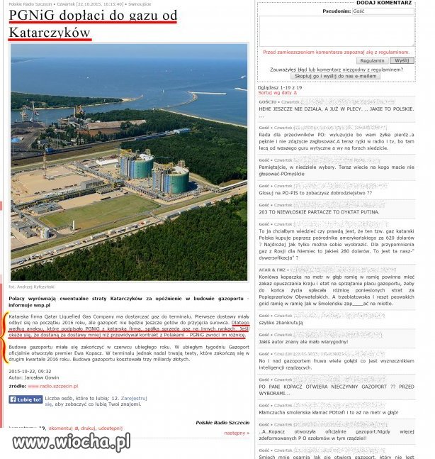 "PGNiG dopłaci do gazu od Katarczyków"