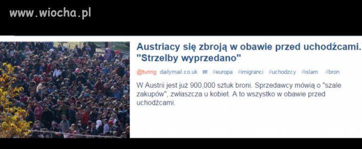 Sprzedawcy broni zacierają ręce.