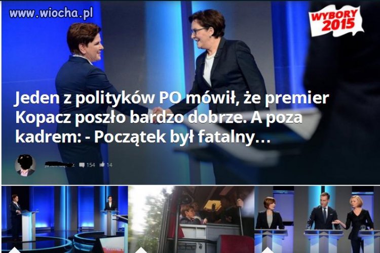 Jeden z polityków PO mówił że premier Kopacz 