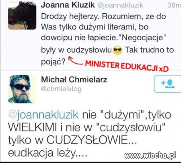 ,,Minister edukacji ''