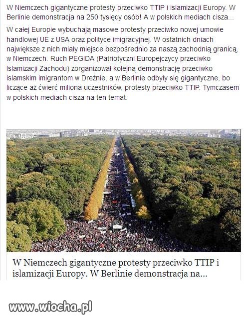 Berlin 250tys osób manifestuje przeciw islamizacji