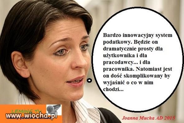 Joanna Mucha - inteligencja PO