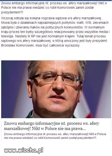 Afera afera afera a media Judaszowskie milczą 