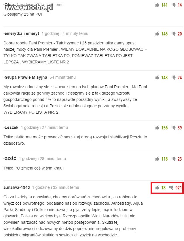 Manipulacja trwa 