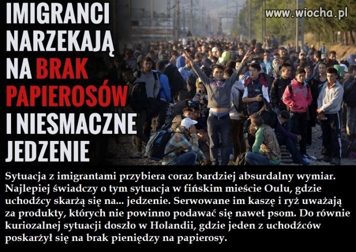 I oni śmią narzekać?