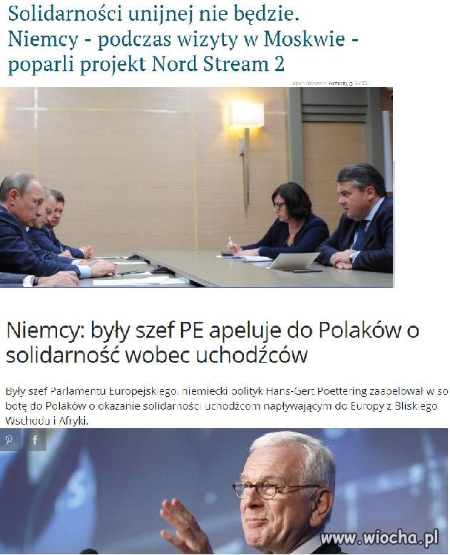 Niemiecka obłuda i zakłamanie nie ma granic.