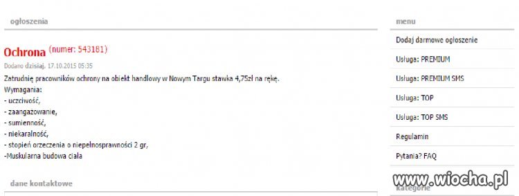 Praca nowy targ 