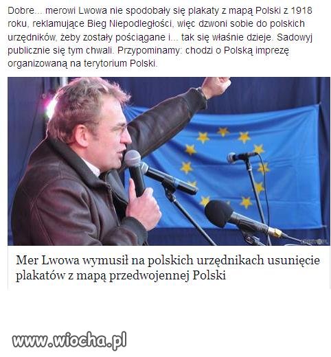 Mer Lwowa wymusił na Polskich urzędasach