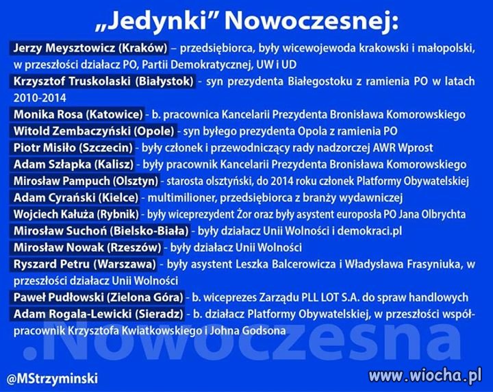 Jedynki Nowoczesnej.pl