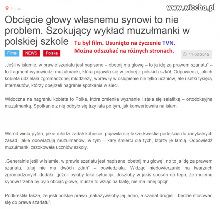 Wiedzcie komu dziękować