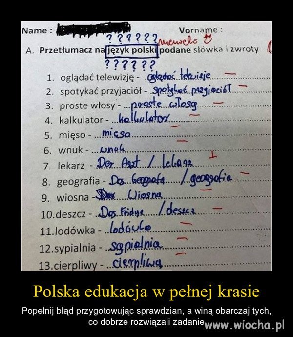 A tak dla odmiany