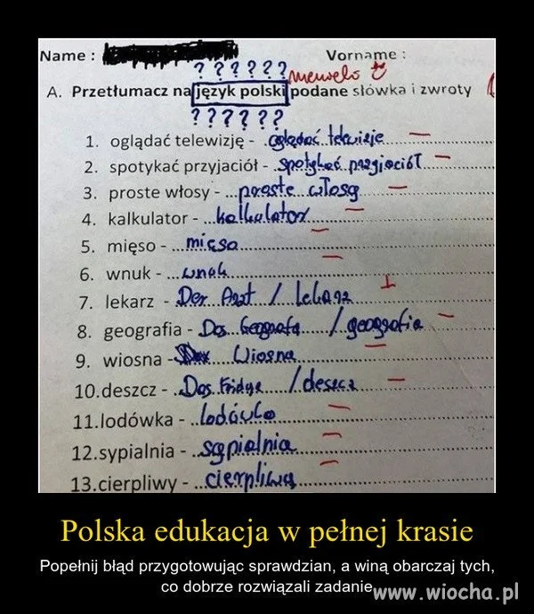 A tak dla odmiany