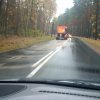 Sypanie piasku przy 14C i deszczu.