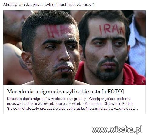 W proteście zaszyli sobie usta.