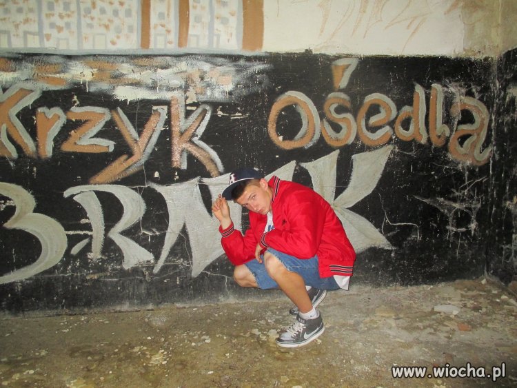 Prawilniak pochwalił się swoim graffiti 