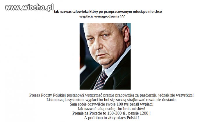 Wiocha Panie Prezesie