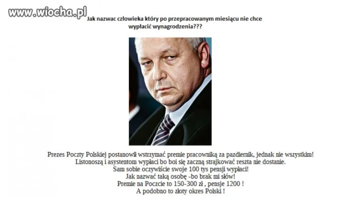 Wiocha Panie Prezesie