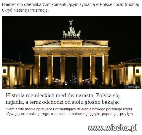 Histeria Niemieckich mediów narasta :