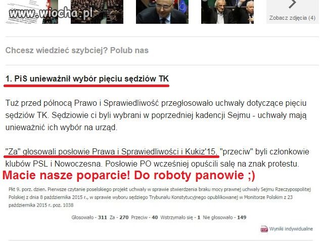 Bravo! Dziękujemy!
