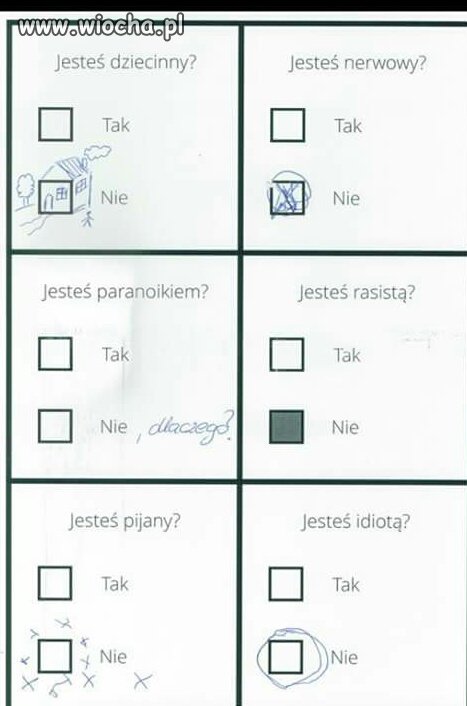 Bo w ankiecie należy...