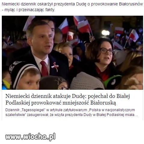 Niemiecki szmatławiec atakuje Prezydenta Dudę.