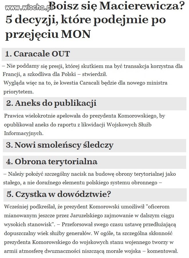 Boisz się Macierewicza?