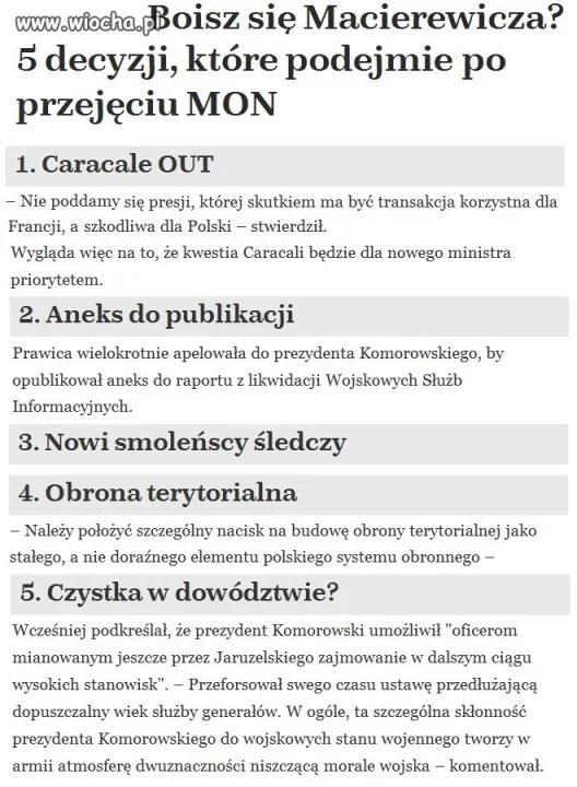 Boisz się Macierewicza?