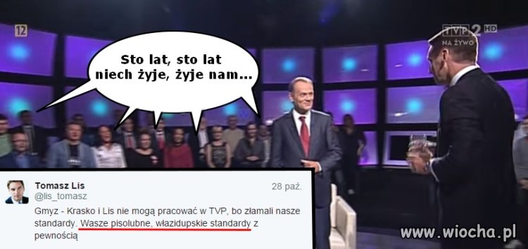 Lis zapomniał już, że sam lubi innym "lizać d**e"