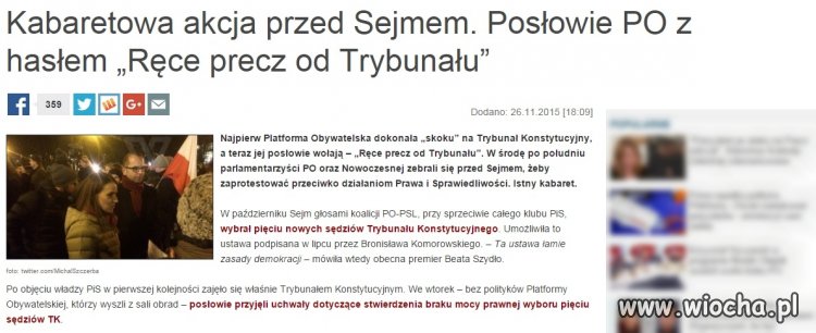 "Ręce precz od (NASZEGO) Trybunału"